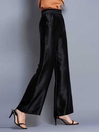 High-Waist Wide-Leg Trousers