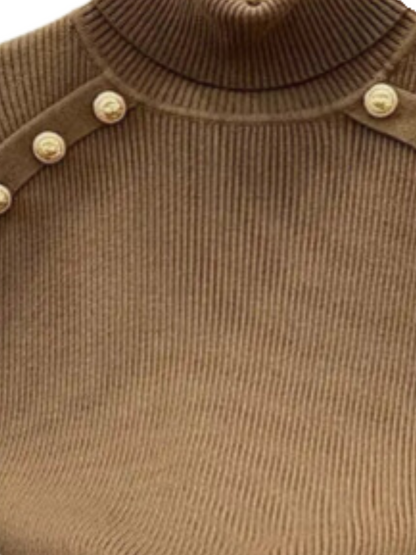 Fitted Turtleneck Sweater