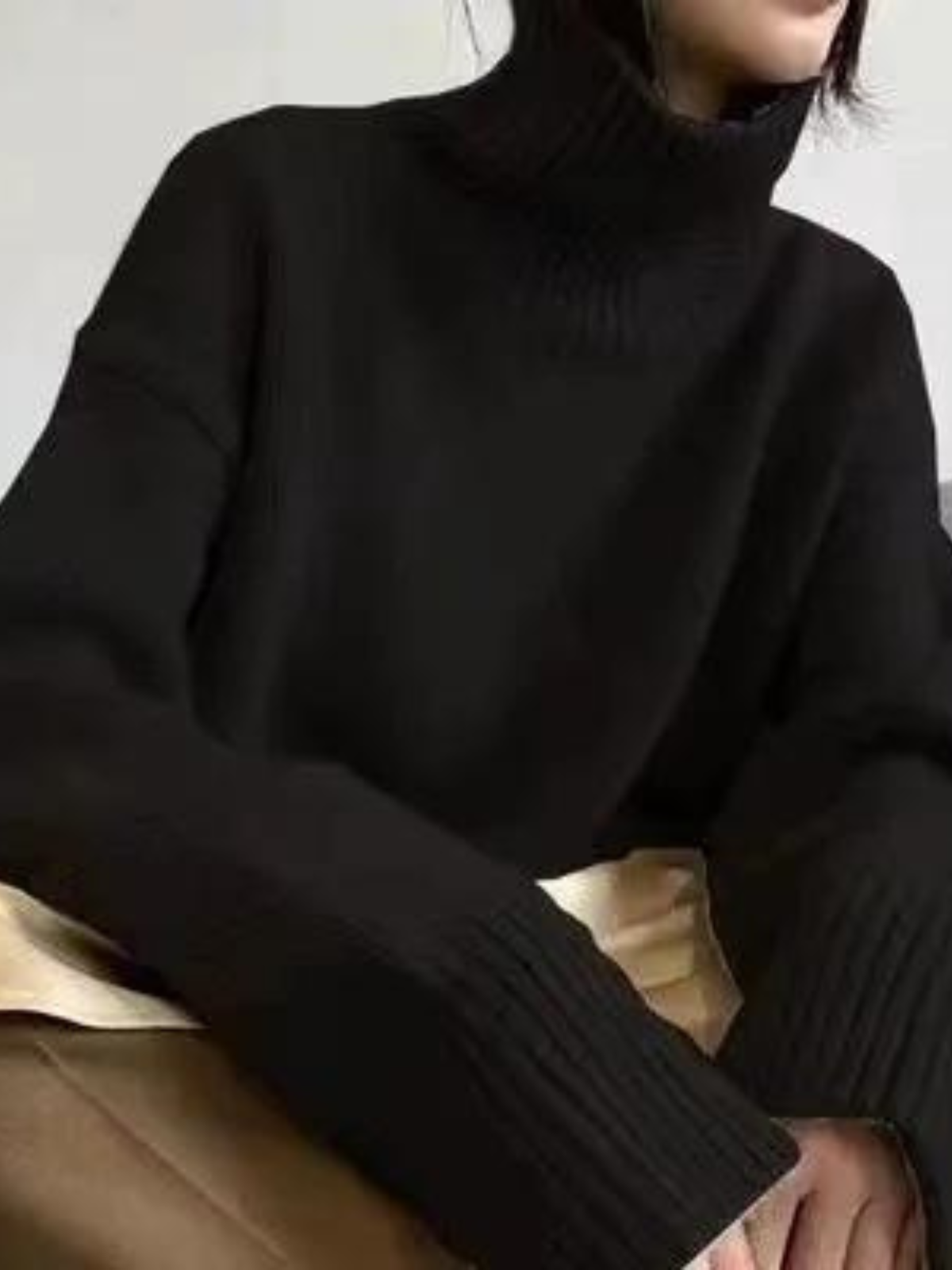 Loose Turtleneck Sweater