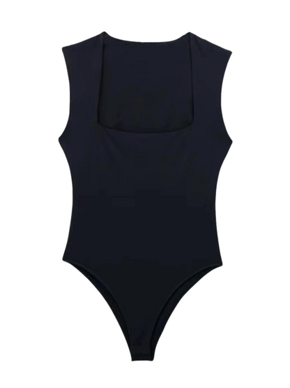 Sleeveless Square Neck Bodysuit