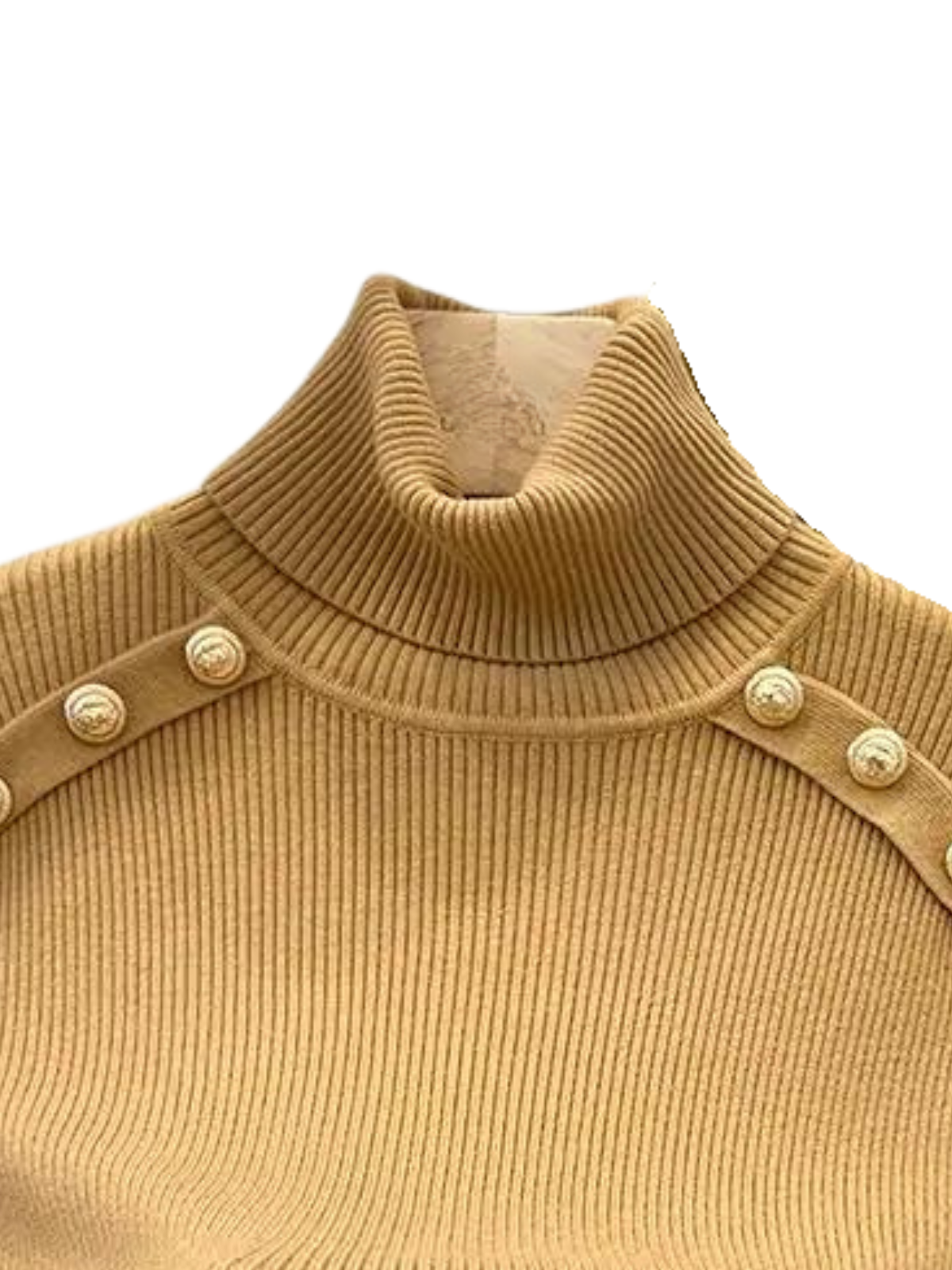 Fitted Turtleneck Sweater