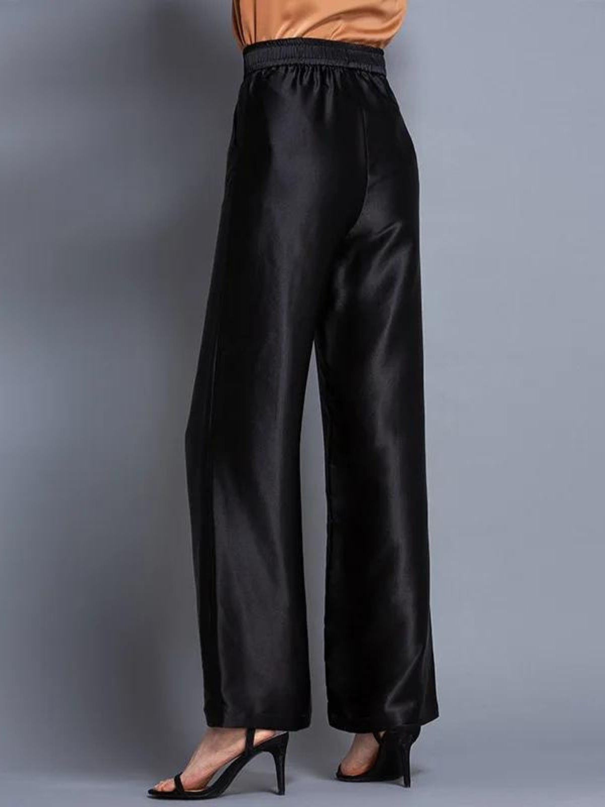 High-Waist Wide-Leg Trousers