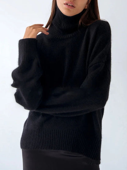 Soft Knit Oversized Turtleneck