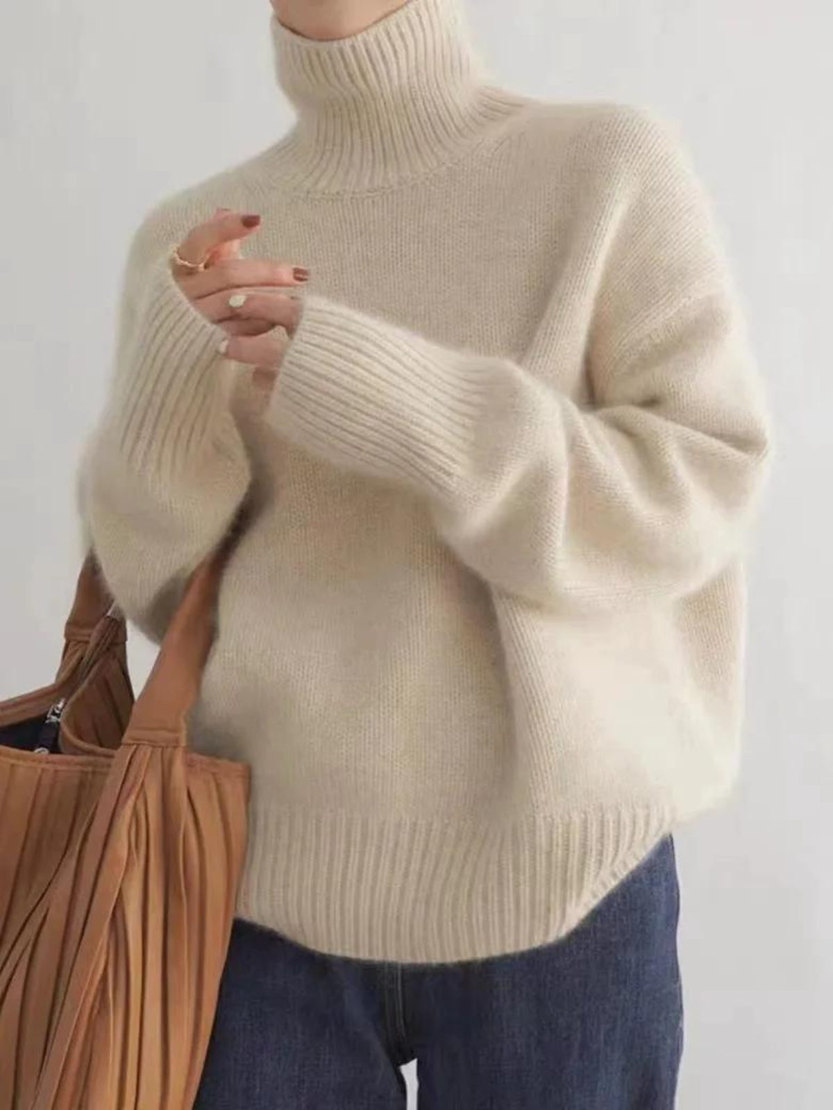 Loose Turtleneck Sweater