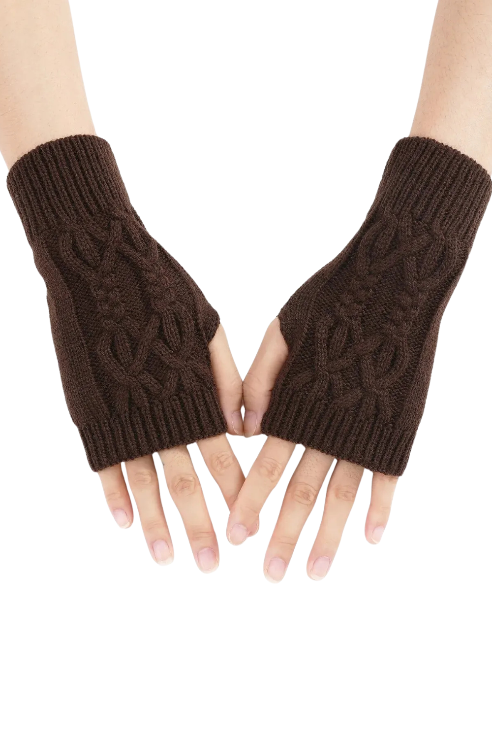 CozyKnit Half-Finger Gloves