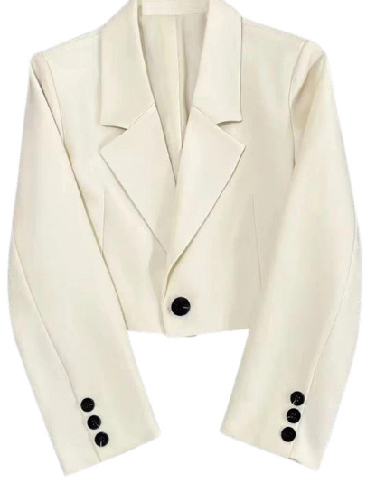 Cropped Suit Blazer