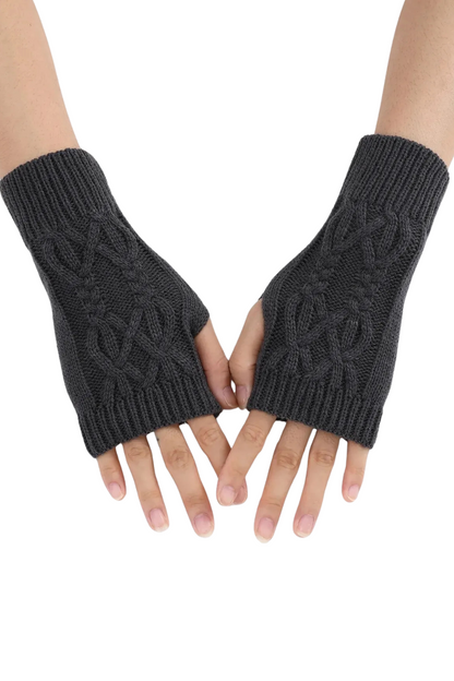 CozyKnit Half-Finger Gloves