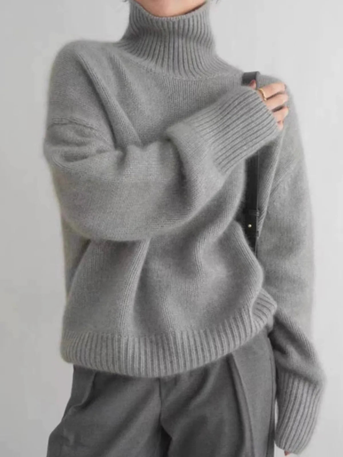 Relaxed Wool Knitted Sweater