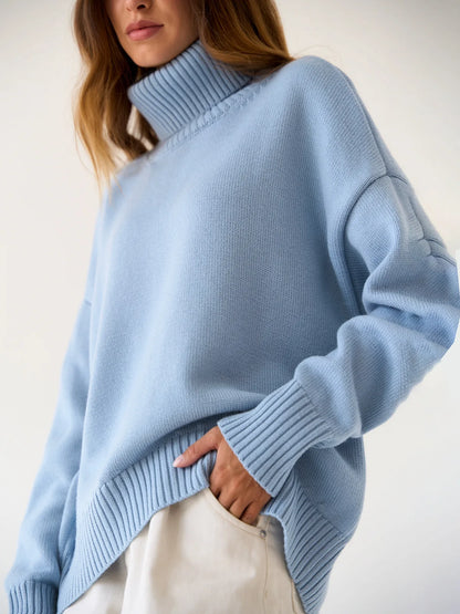 Cozy Oversized High-Neck Jumper