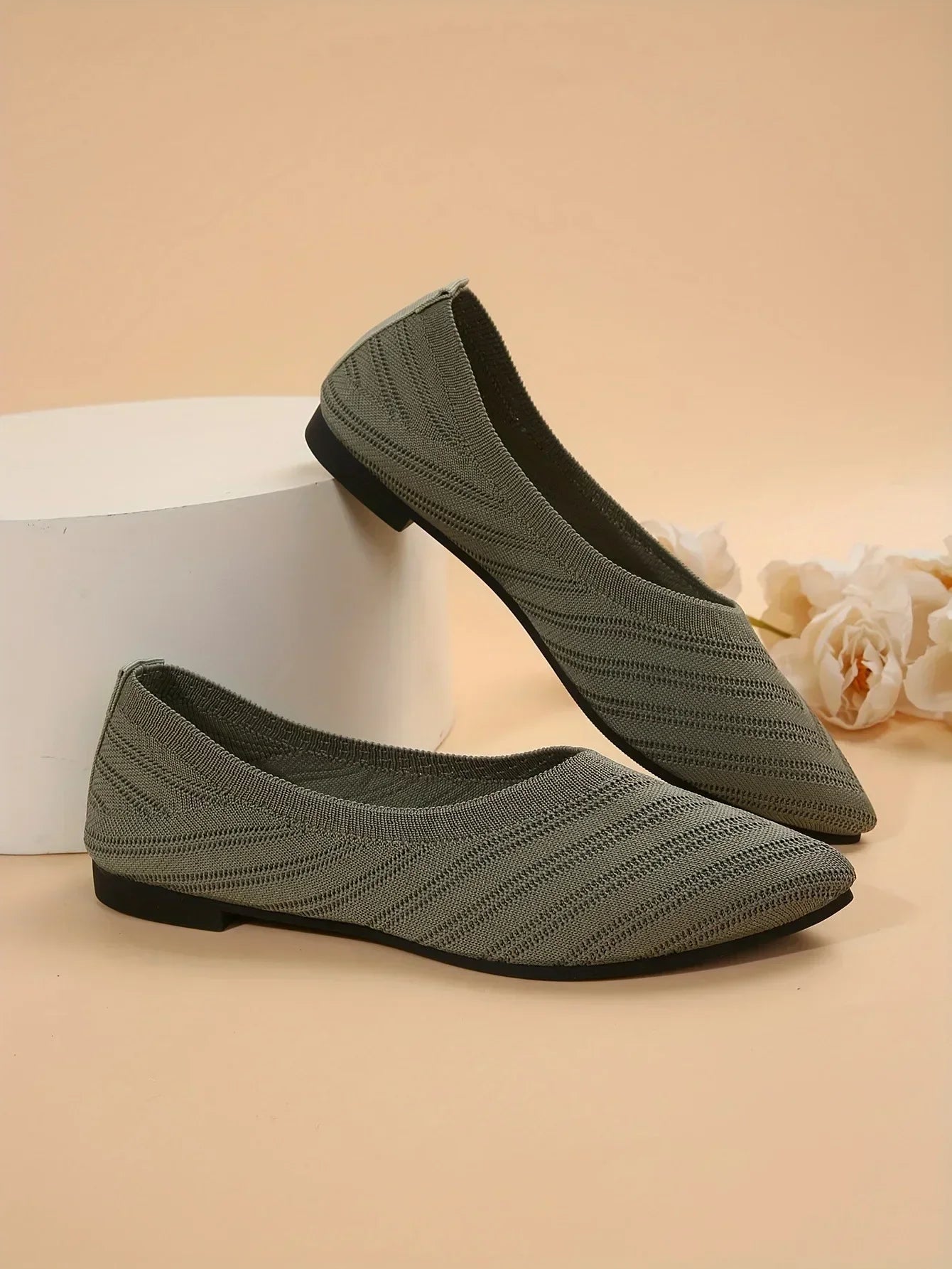 Pointed Toe Slip-On Flats