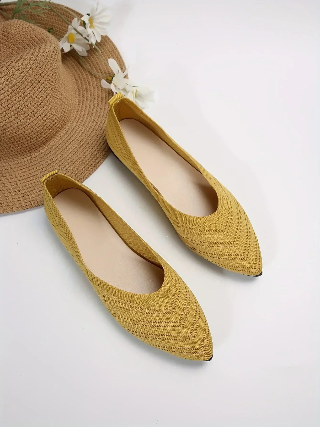 Pointed Toe Slip-On Flats